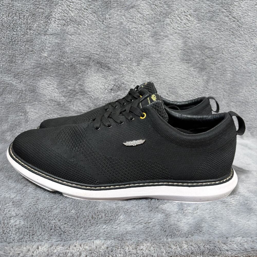 Straight Down Mens Golf Shoes Black Knit Style 20123 Spiked Size 11